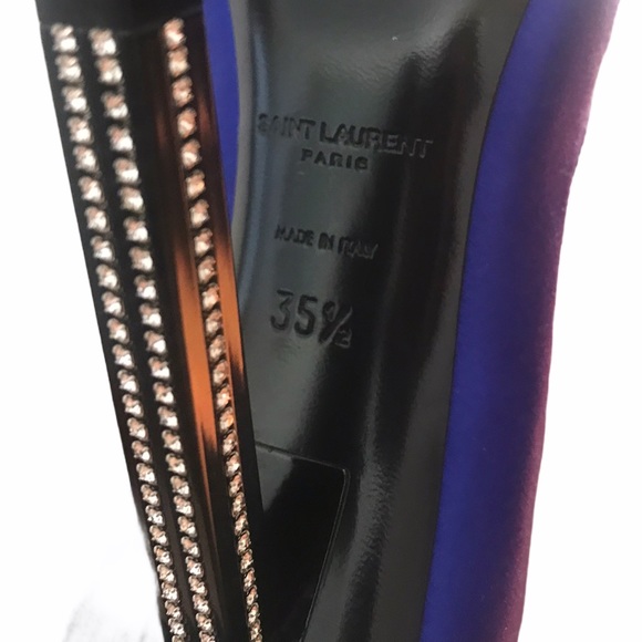 Saint Laurent Satin Tower Pump - Picture 5 of 9